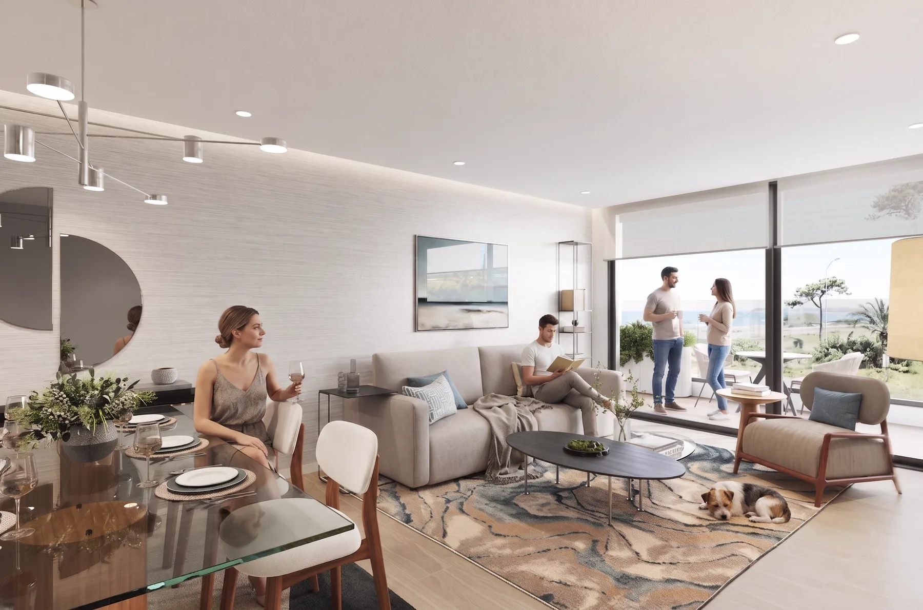 Living con balcón de Aurora II