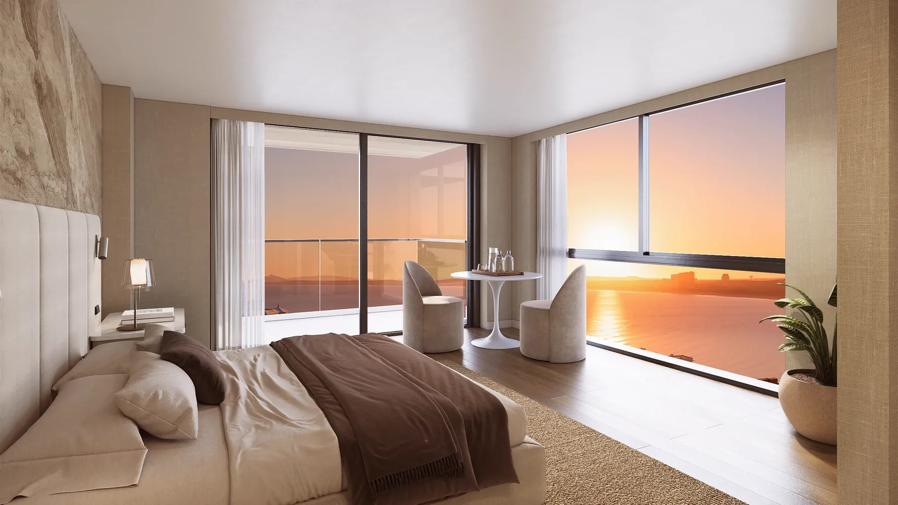 Dormitorio con vista al mar de Solerios Peninsula